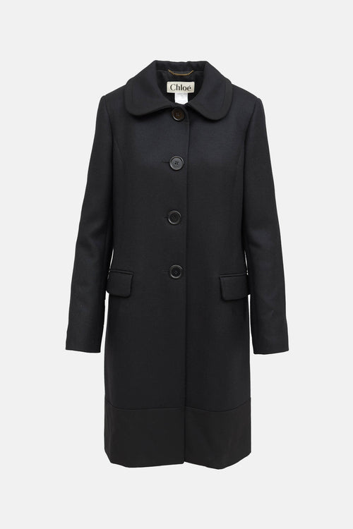 Chloé Wool Button Up Coat