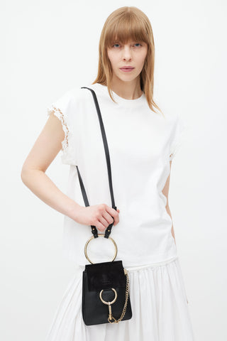 Chloé Black & Gold Faye Leather Bag