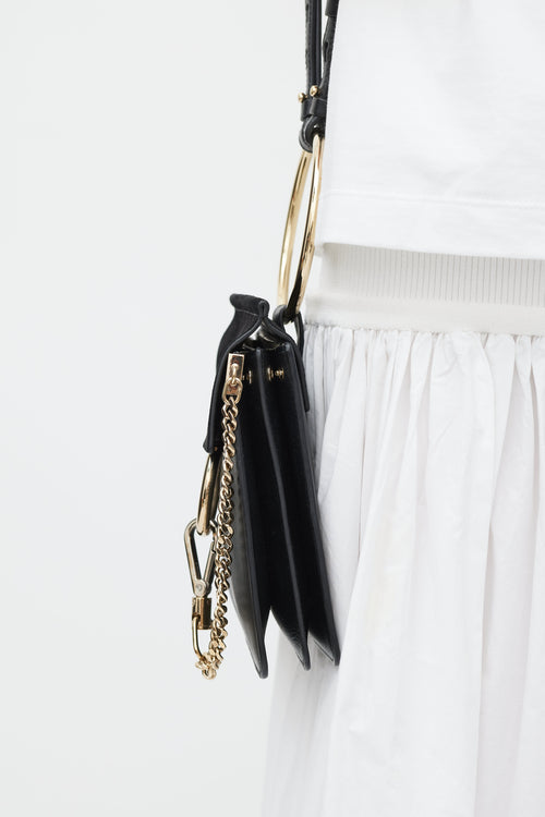 Chloé Black & Gold Faye Leather Bag