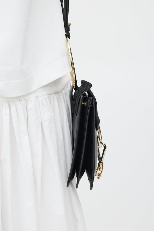 Chloé Black & Gold Faye Leather Bag