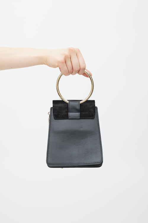 Chloé Black & Gold Faye Leather Bag