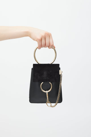Chloé Black & Gold Faye Leather Bag
