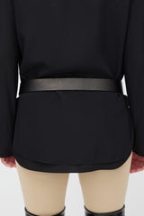 Chloé Black & Gold Leather Belt
