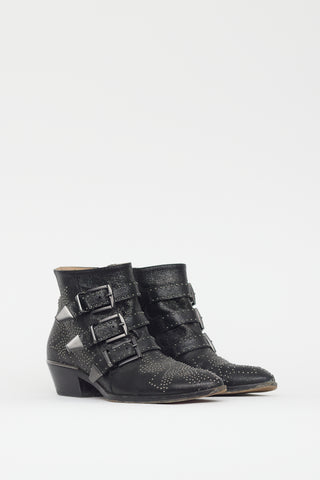 Chloé Black Susanna Studded Boot