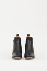 Chloé Black Leather Lauren Chelsea Boot