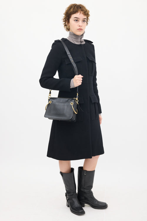 Chloé Black Leather Roy Bag