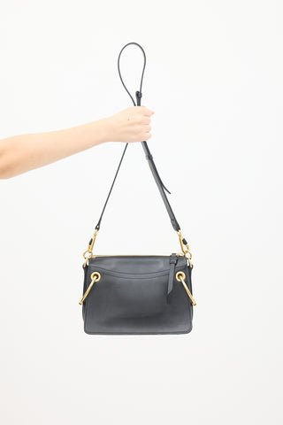 Chloé Black Leather Roy Bag