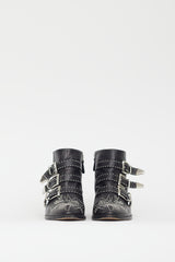 Chloé Black & Silver Susanna Studded Boot