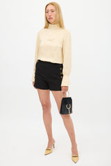 Chloé Black Leather & Suede Faye Bracelet Bag