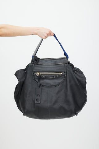 Chloé Black & Navy Leather Tote