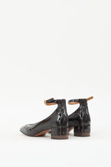 Chloé Black Patent Leather Brogue  Pump