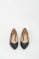 Chloé Black Patent Pointed Toe Ballet Flat