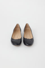 Chloé Black Leather Lauren Ballet Flat