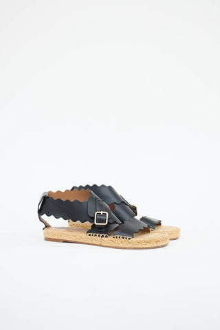 Chloé Scalloped Espadrille Sandal