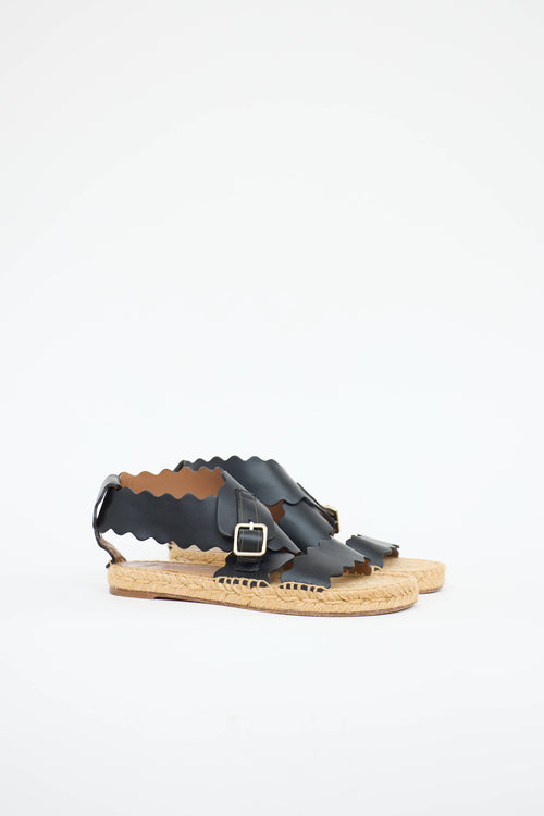 Chloé Scalloped Espadrille Sandal