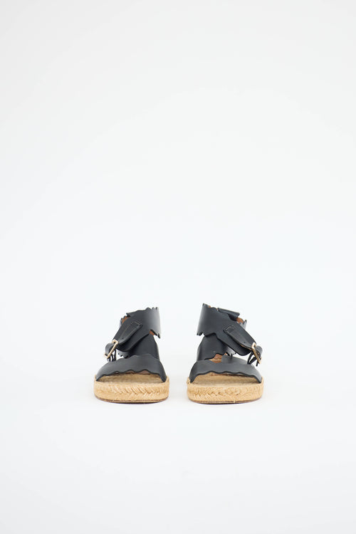 Chloé Scalloped Espadrille Sandal