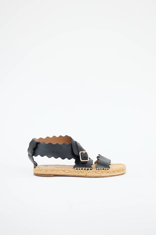 Chloé Scalloped Espadrille Sandal
