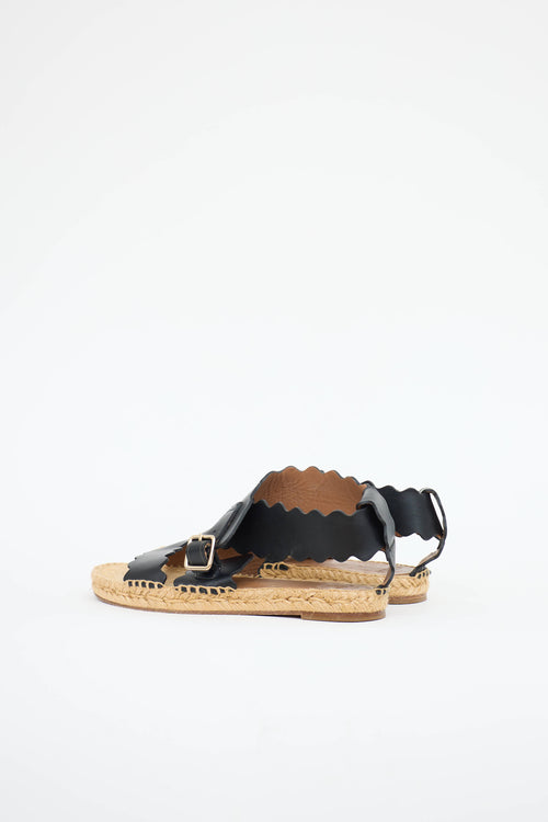 Chloé Scalloped Espadrille Sandal