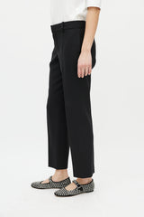 Chloé Black Slim Cropped Trouser