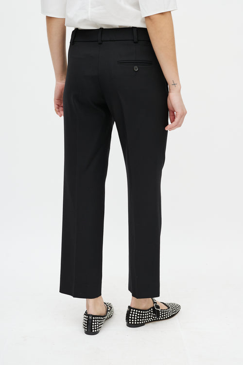Chloé Black Slim Cropped Trouser