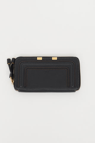 Chloé Black Marcie Zip Long Wallet