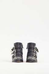 Chloé Black & Silver Studded Leather Susanna Boot