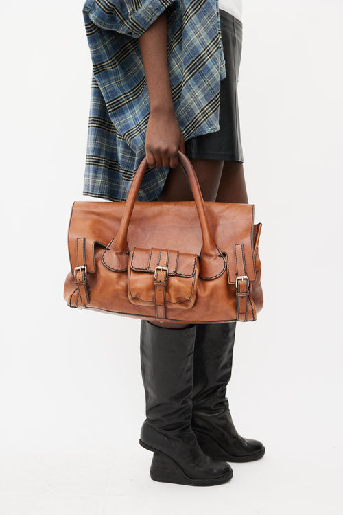 Chloé Brown Edith Leather Bag