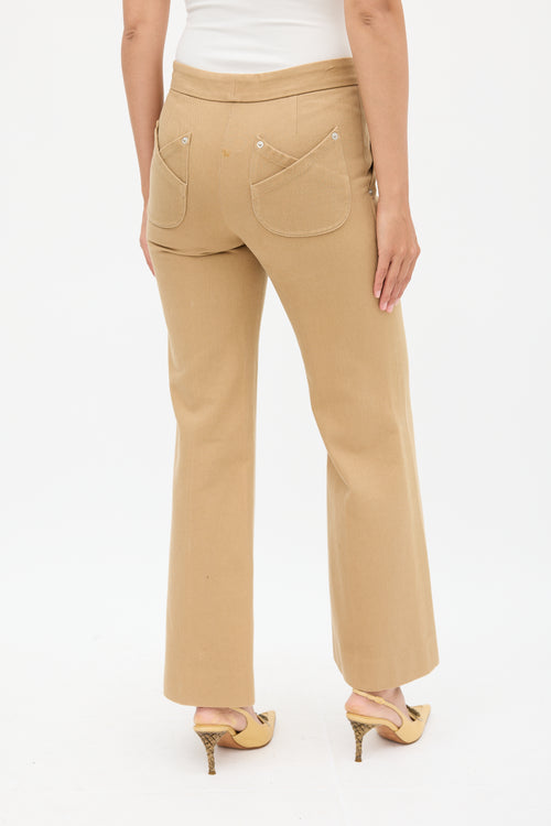 Chloé Brown Flared Jeans