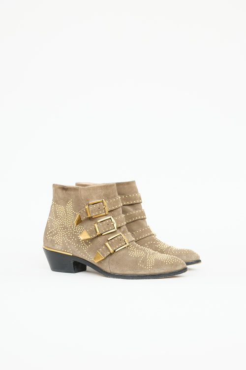 Chloé Suede Susanna Studded Boot