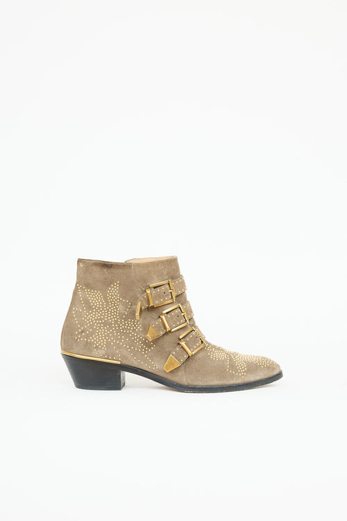 Chloé Suede Susanna Studded Boot