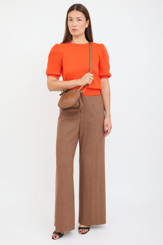 Chloé Brown Leather Hayley Nano Bag
