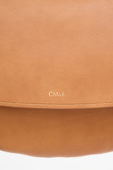 Chloé Brown Leather Kiss Bag