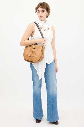 Chloé Brown Leather Messenger Bag