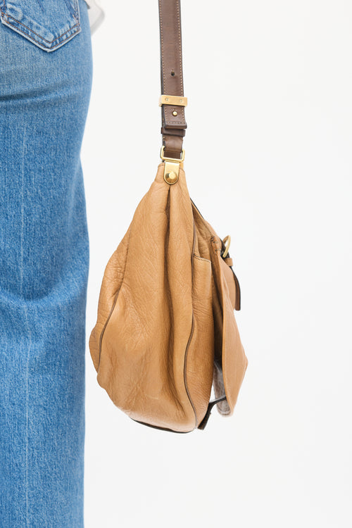 Chloé Brown Leather Messenger Bag