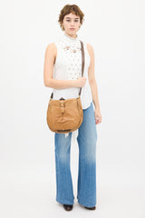 Chloé Brown Leather Messenger Bag