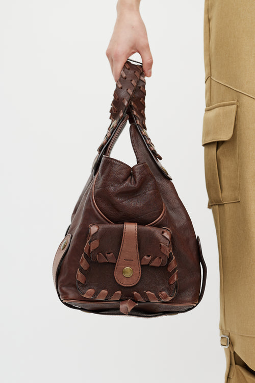 Chloé Brown Leather Silverado Bag