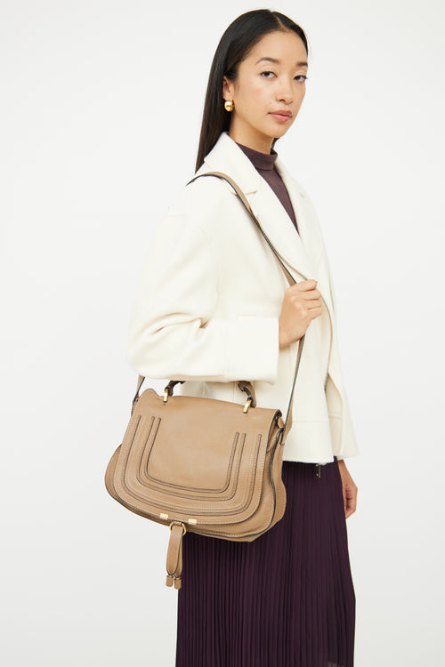 Chloé Brown Marci Top Handle Bag