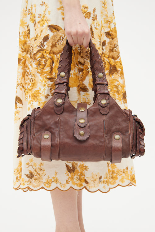 Chloé Brown Silverado Shoulder Bag