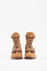 Chloé Brown Suede & Leather Rylee Boot