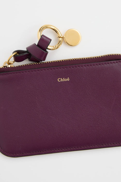 Chloé Leather Alphabet Card Holder