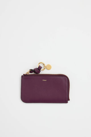 Chloé Leather Alphabet Card Holder