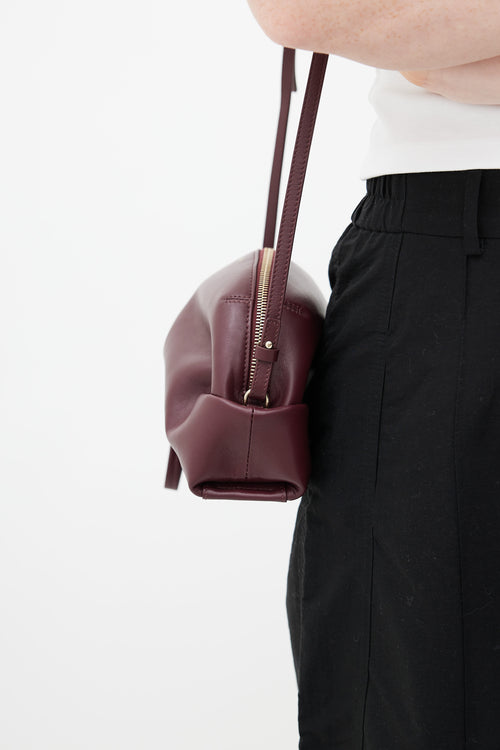 Chloé Burgundy Judy Leather Crossbody Bag