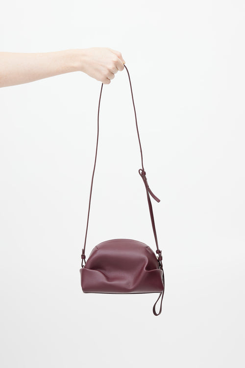 Chloé Burgundy Judy Leather Crossbody Bag