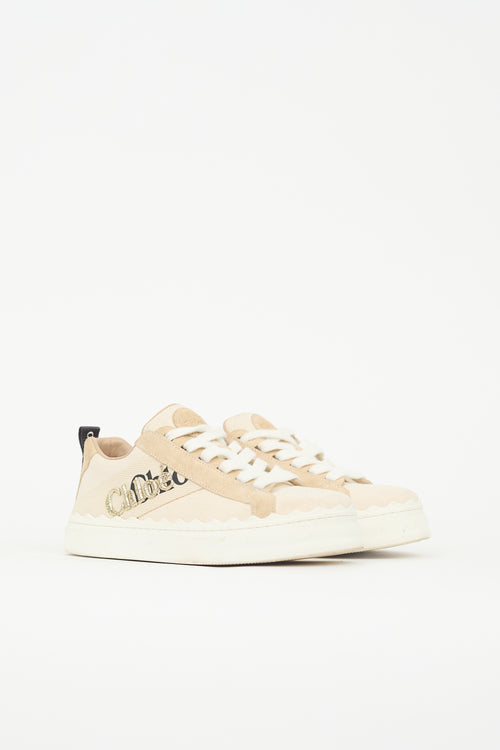 Chloé Canvas Logo Lauren Sneaker