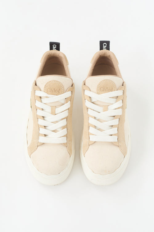 Chloé Canvas Logo Lauren Sneaker