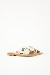 Chloé Canvas Woody Logo Slide