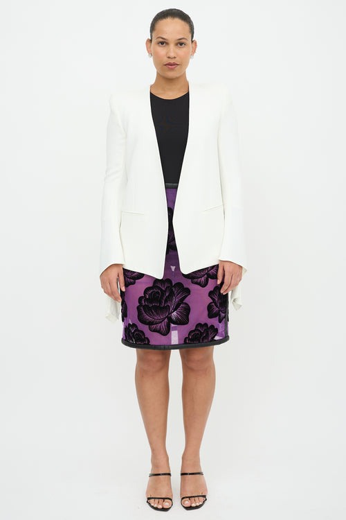 Chloé Collarless Tie Cuff Blazer
