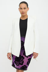 Chloé Collarless Tie Cuff Blazer