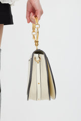 Chloé Cream & Gold Leather Nile Bag