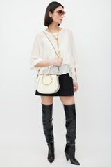Chloé Cream & Gold Leather Nile Bag